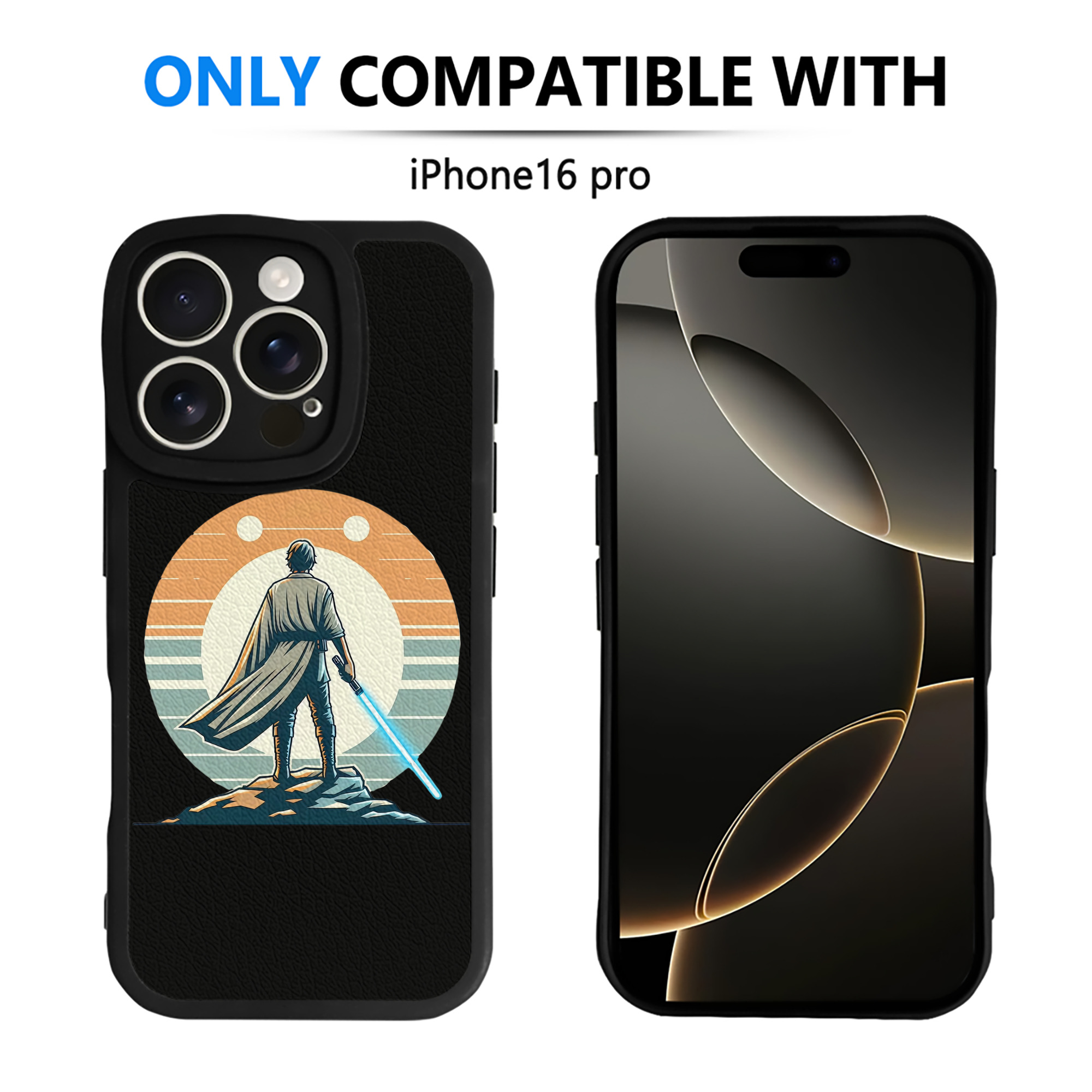（画像用） スター・ウォーズ Star Wars 【iPhone 16シリーズ対応】シリコンスマホケース（レザー調） 材質：シリコン